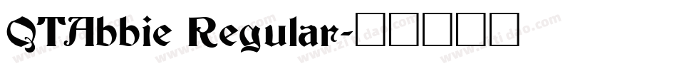 QTAbbie Regular字体转换